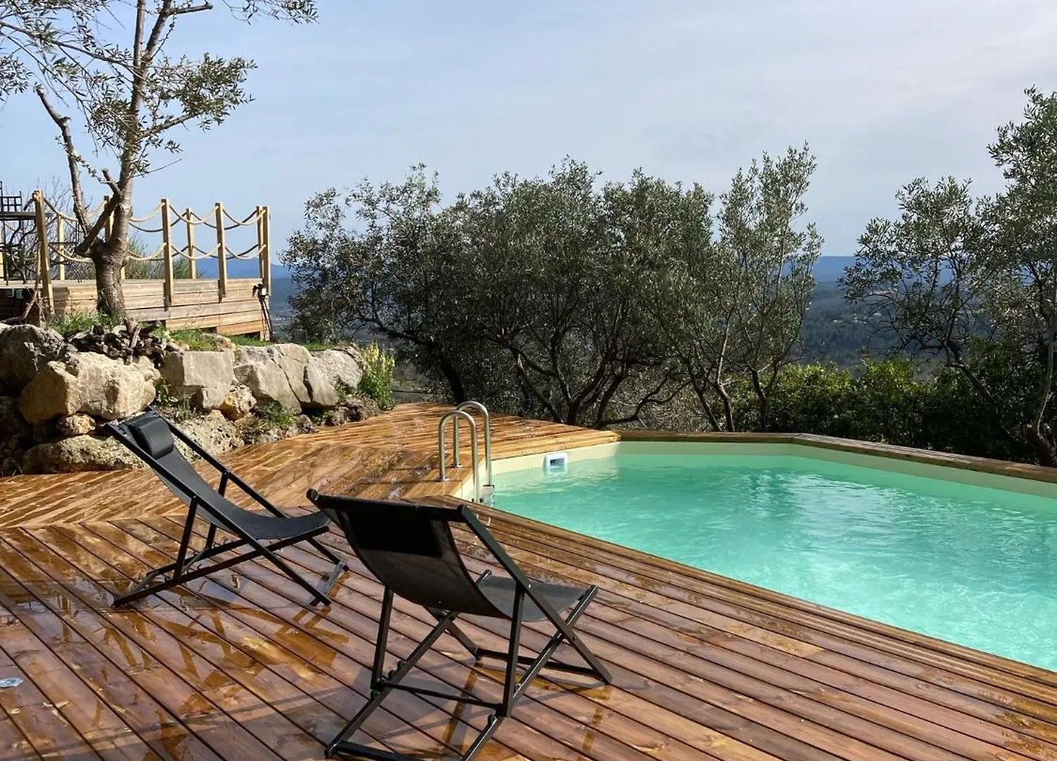 L'Olivaie - Calme, Confort Et Vue Imprenable Seillans Apartament